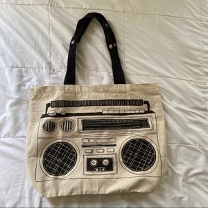 Tote Bag with Radio Design